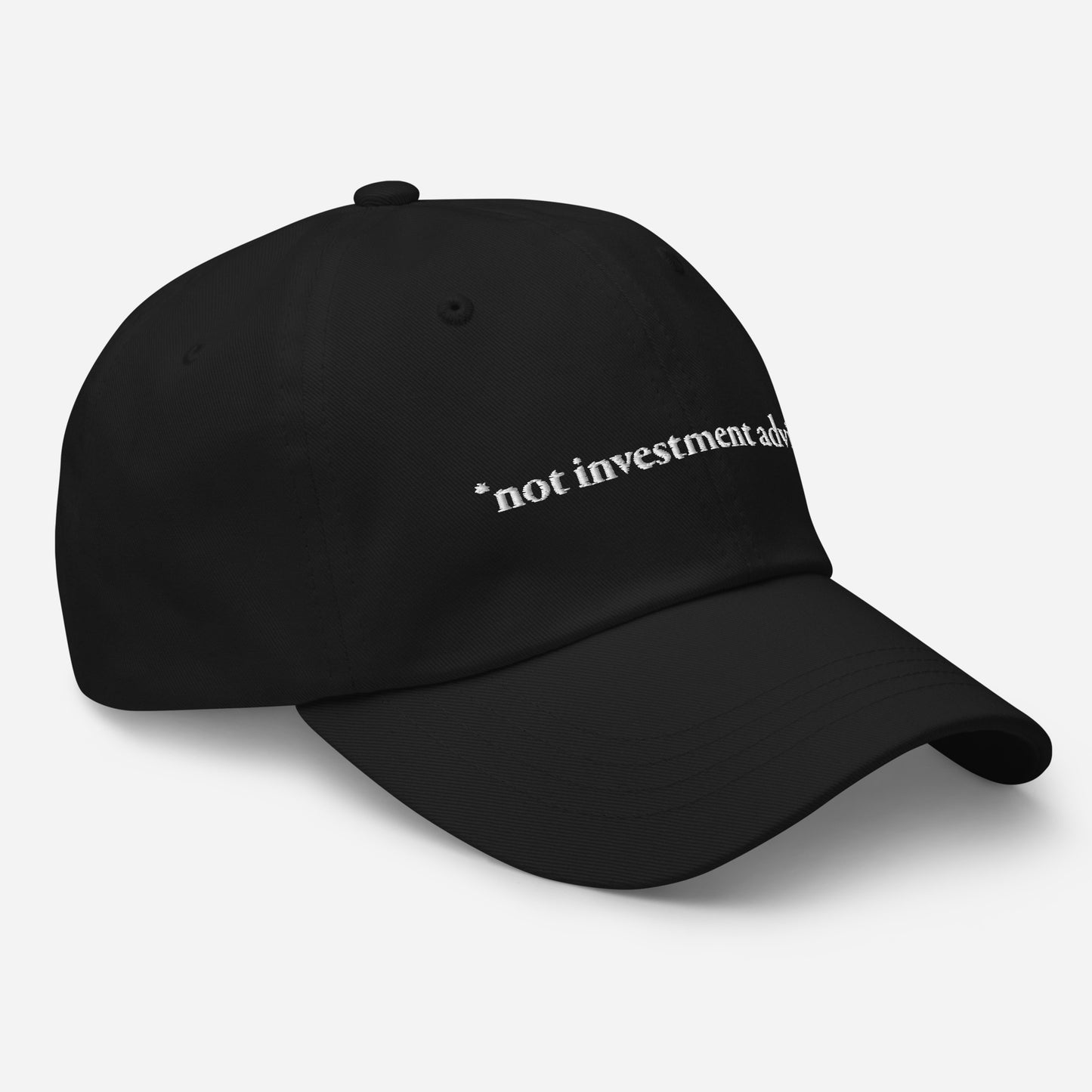 *not investment advice dad hat